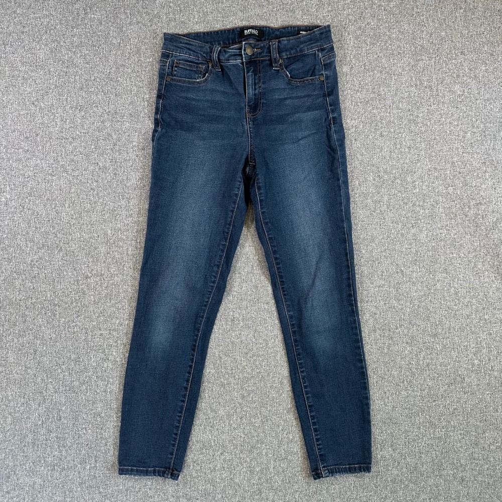 Buffalo David Bitton Aubrey High Rise Stretch Ankle Grazer Jeans Blue Size 4